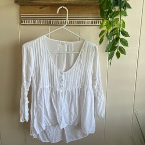 🌸White BOHO blouse